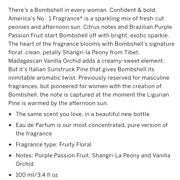 🆕 VICTORIA’S SECRET BOMBSHELL 100ML/3.4oz - Picture 3 of 3